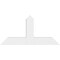 Ekena Millwork Portland Architectural Grade PVC Gable Bracket, 48"W x 24"H x 4"D x 6"F, 12/12 Pitch GBP048X24X0406POR00 - alternate 5
